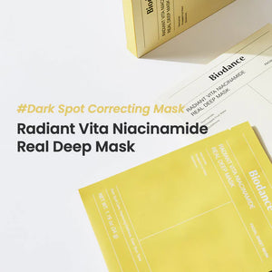 Biodance Radiant Vita Niacinamide Real Deep Mask 34g - Makeup Stash Pakistan