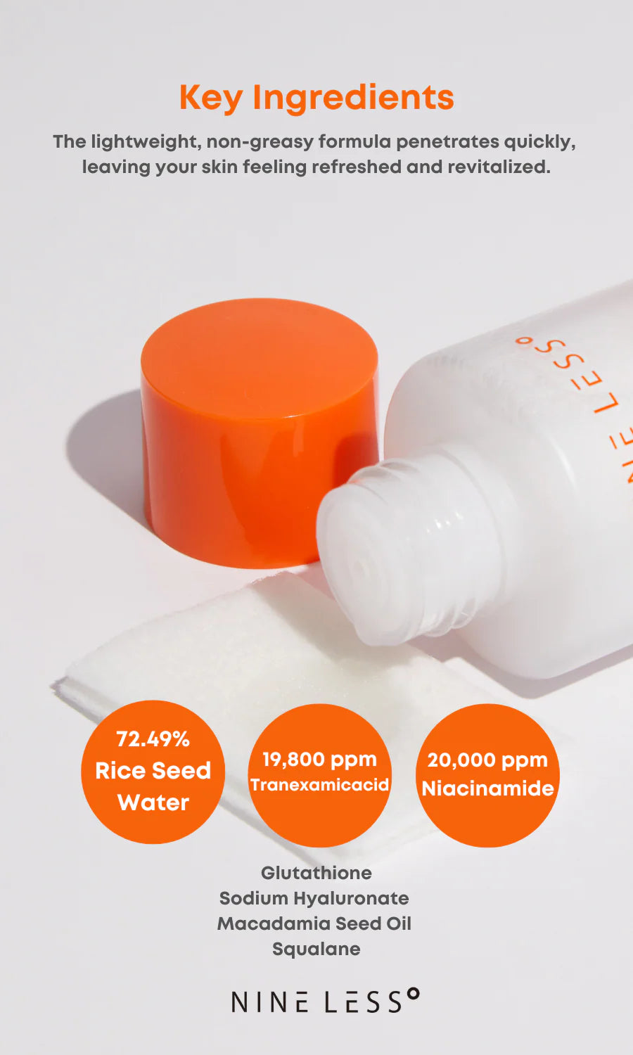 Nineless MELA-PRO Rice & TXA Toner 200ml – Brightening & Hydrating Toner