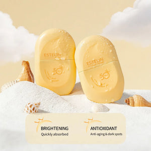 Estelin, Estelin Sunscreen, Estelin Super UV Sunscreen, Tone Up Sunscreen, Tone-Up Sunscreen, Vitamin C Sunscreen, Arbutin Sunscreen, Vitamin C & Arbutin, Face Sunscreen, Facial Sunscreen, UV Protection - Makeupstashpk