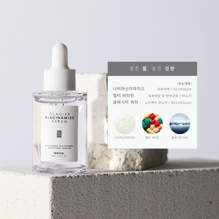 Feelxo Glacier Niacinamide Serum 30 ML - Makeup Stash Pakistan