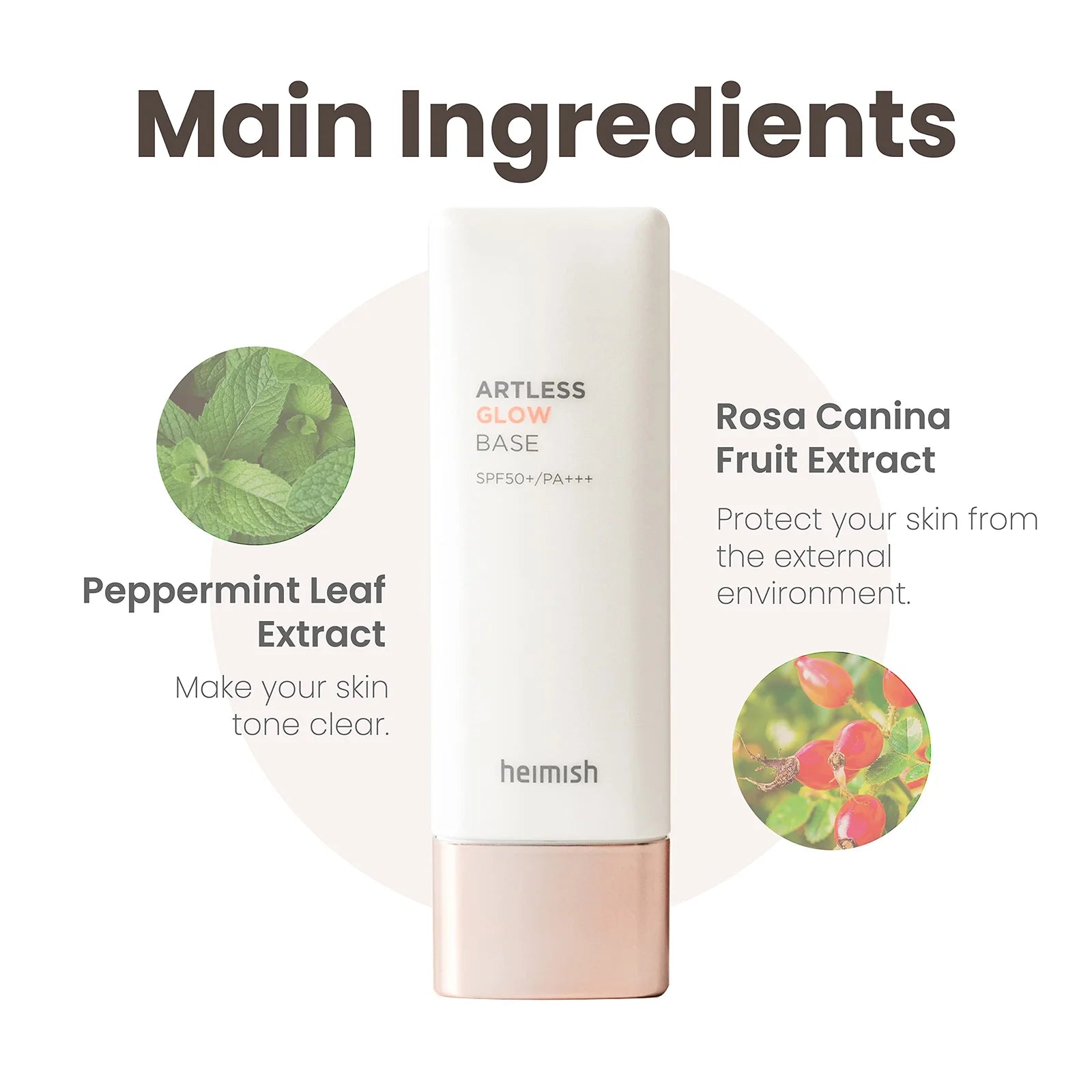 Heimish - Artless Glow Base SPF50+ PA+++ 40mL - Makeup Stash Pakistan