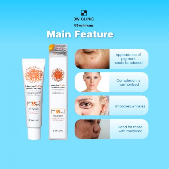 3W Clinic- Intensive dr. Kim Sun Mela Care Cream 50g - Makeup Stash Pakistan 
