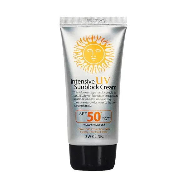 3W Clinic Intensive UV Sunblock Cream 50 ML - Makeup Stash Pakistan