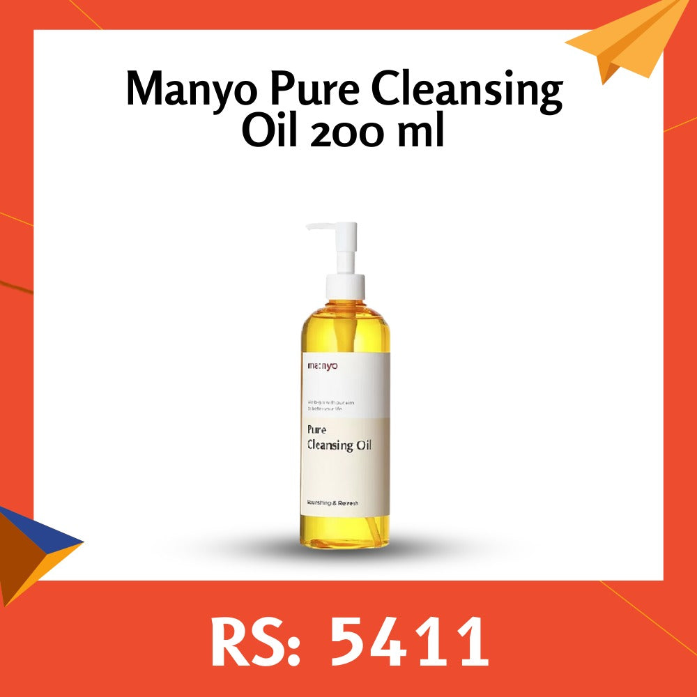 Manyo Pure Cleansing Oil 200ml- Makeup Stash pakistan