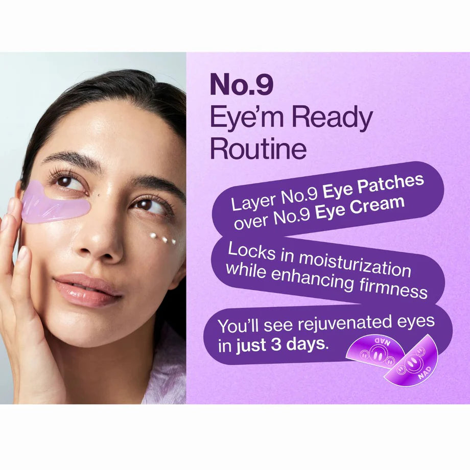 Numbuzin – No.9 NAD+ Collagen +50 Peptides Eye Patches 8g - Makeup Stash Pakistan
