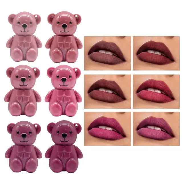 MOCALLURE Bear Matte Lip Gloss Key Chain Style Trendy Lip Gloss - Makeup Stash Pakistan