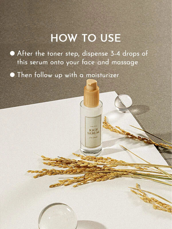 Rice Serum c,Brightening , Hydrating Korean Serum , Rice Extract , Glowing Skin - Makeup Stash Pakistan