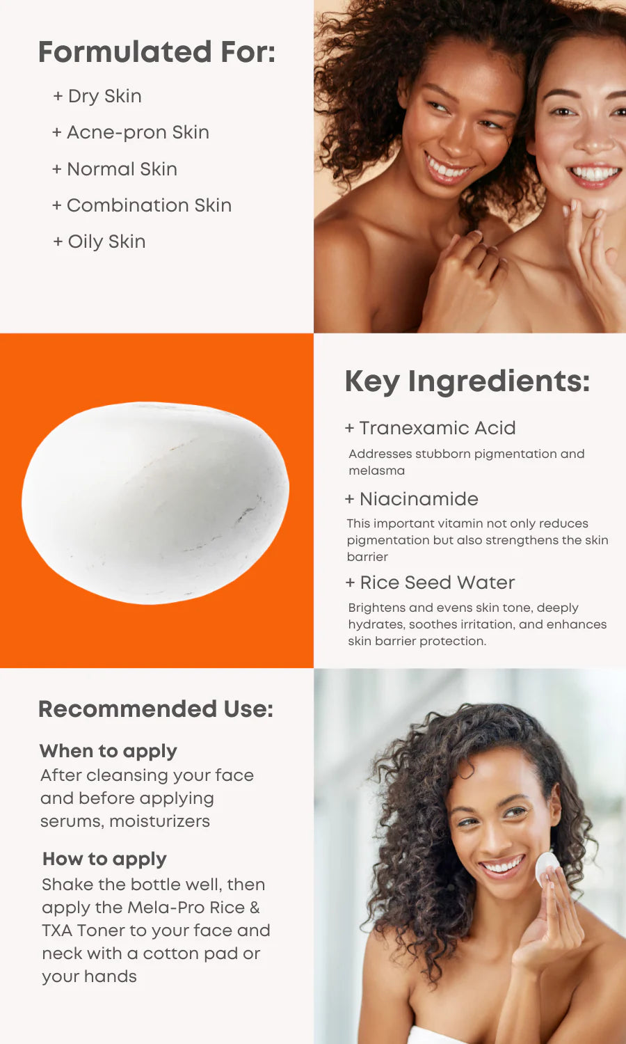 Nineless MELA-PRO Rice & TXA Toner 200ml – Brightening & Hydrating Toner