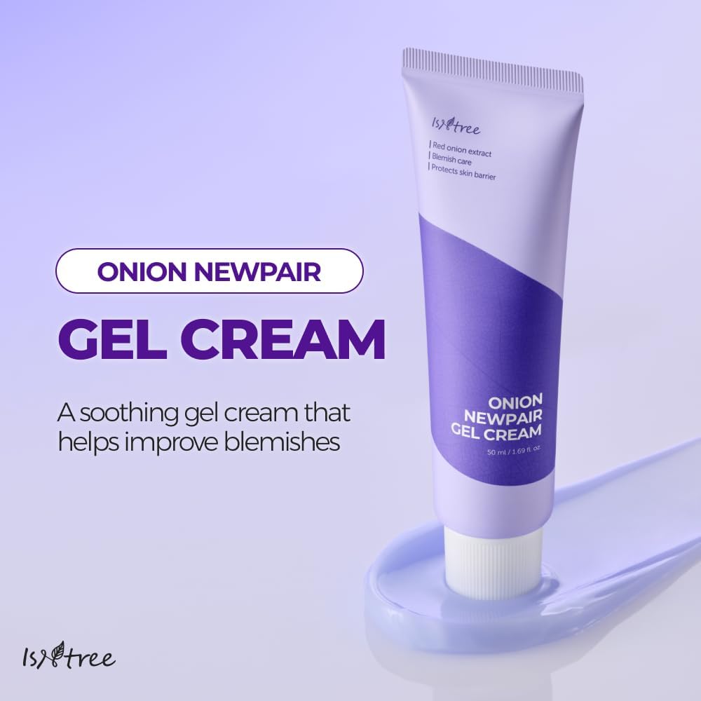 Isntree Onion Newpair Gel Cream, Isntree Moisturizer, Korean Skincare, Hydrating Gel Cream, Soothing Face Cream, Onion Gel Cream, Acne Prone Skin Moisturizer, Sensitive Skin Cream,Makeupstashpk