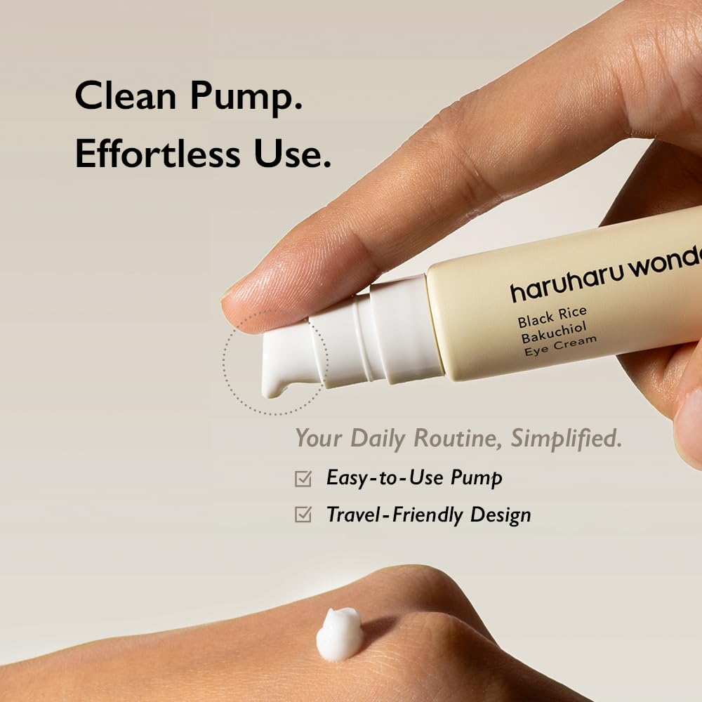 Haruharu Wonder Eye Cream, Black Rice Eye Cream, Bakuchiol Eye Cream, Korean Eye Cream, Anti Aging Eye Cream, Hydrating Eye Cream, Under Eye Cream, Korean Skincare, Fine Lines Eye Cream, Sensitive Skin Eye Cream, Brightening Eye Cream, Haruharu Wonder-Makeupstashpk