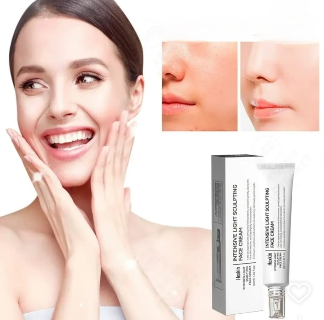 Hexkin Sculpting Cream,Intensive Light ,Sculpting Cream, Face Sculpting Cream, Firming Face Cream,Anti Aging Moisturizer, Hydrating Face Cream, Skin Tightening Cream, Lifted Skin Cream, Collagen Boost Face Cream, Radiance Face Cream, Youthful Skin Moisturizer - Makeupstashpk