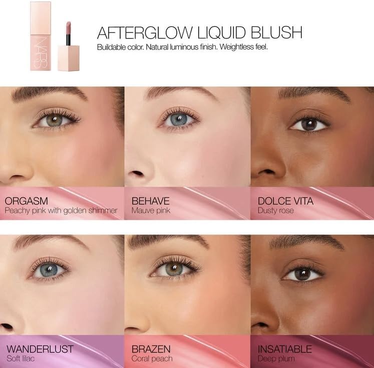 NARS Orgasm Afterglow Liquid Blush - Peachy Pink - Makeup Stash Pakistan