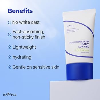 Isntree - Hyaluronic Acid Daily Sun Gel 50ml - Makeup Stash Pakistan
