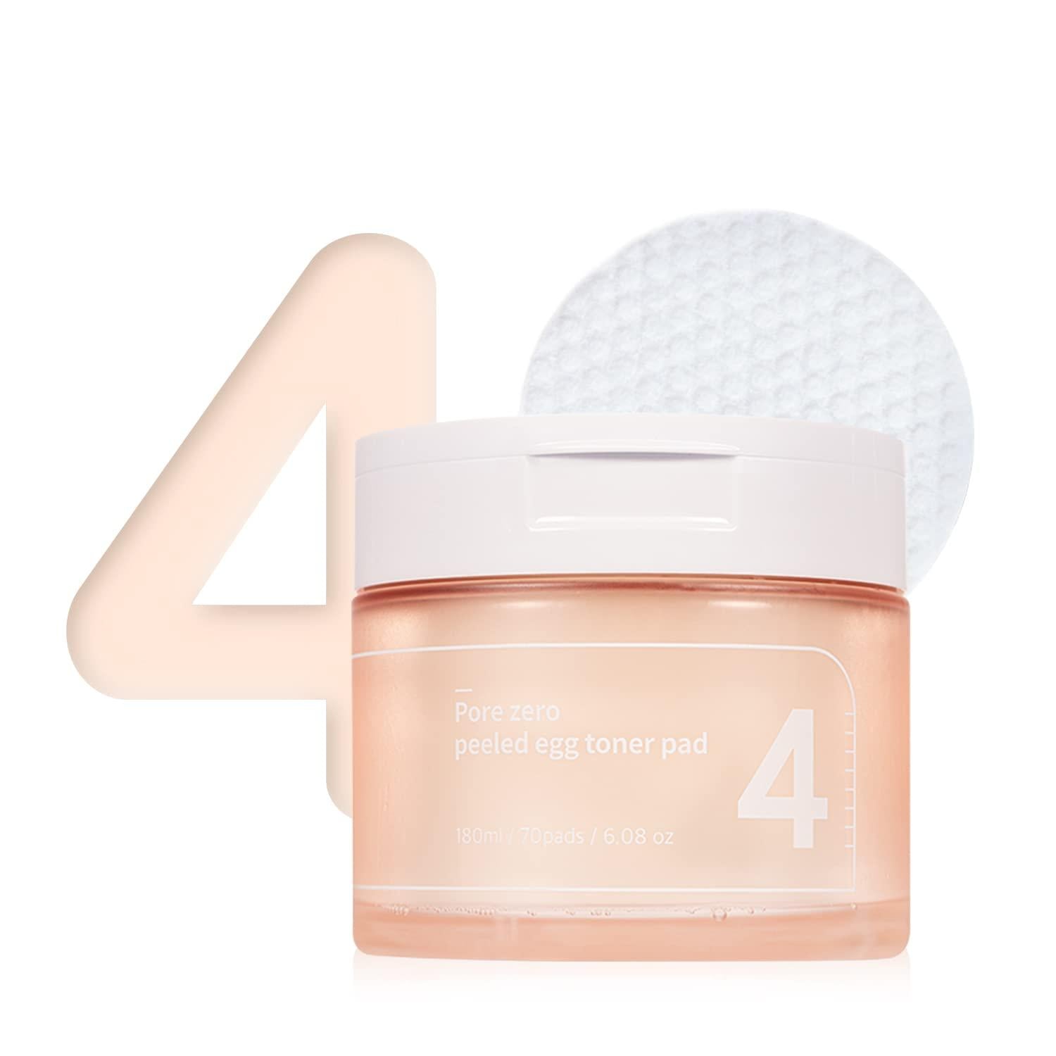 Numbuzin No.4 Pore Zero Peeled Egg Toner Pad 190ml (70 Pads) -Makeup Stash Pakistan