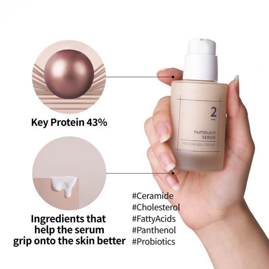 Numbuzin No. 2 Protein 43% Creamy Serum 50ml