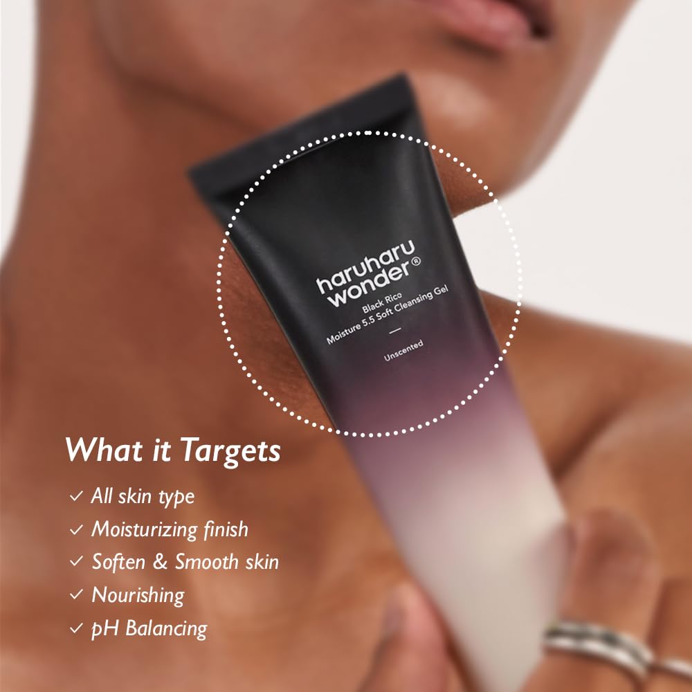 Haru Haru Wonder Black Rice Moisture 5.5 Soft Cleansing Gel 100ml - Makeup Stash Pakistan