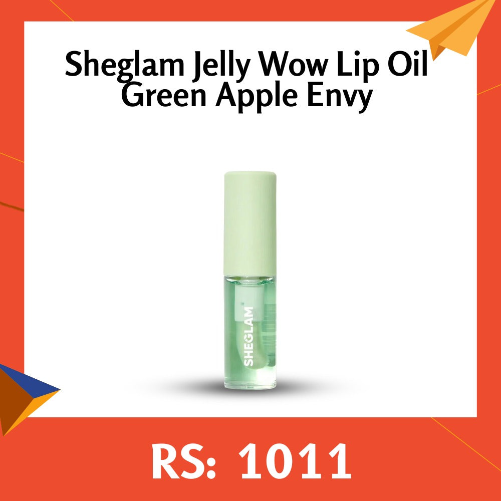 Sheglam Jelly Wow Lip Oil Green Apple Envy- Makep Stash Pakistan