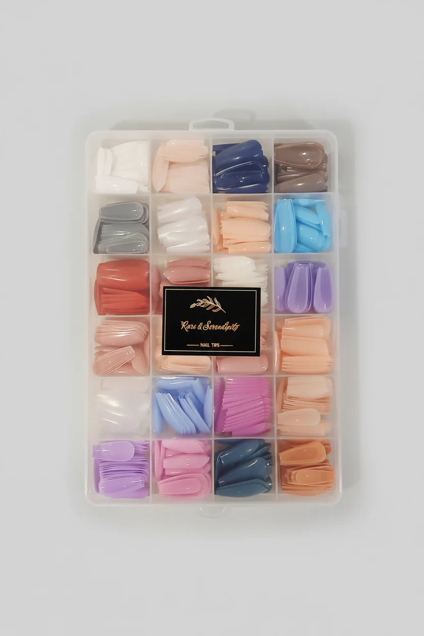 Colorful , Acrylic Fake Nails  , daily wear , DIY Nail Art , Makeupstashpk1