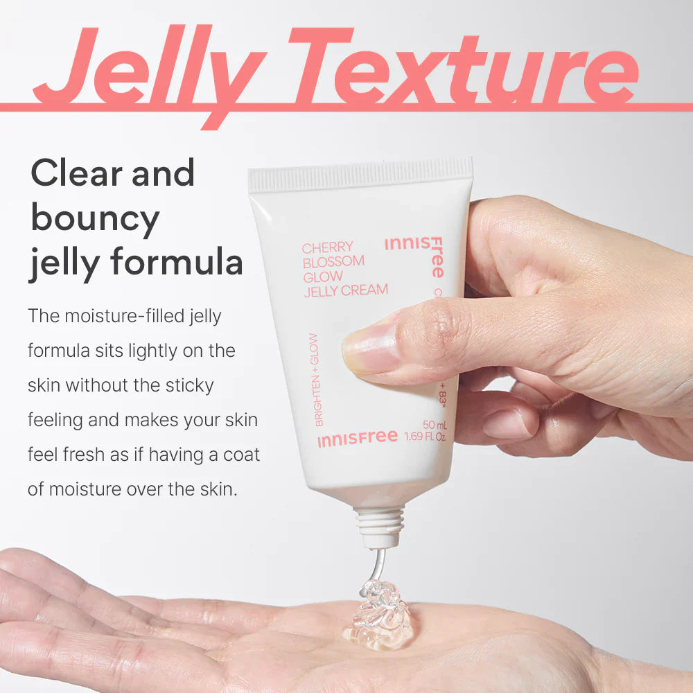 Innisfree Cherry Blossom Glow Jelly Cream 50ml (Tube) - Makeup Stash Pakistan