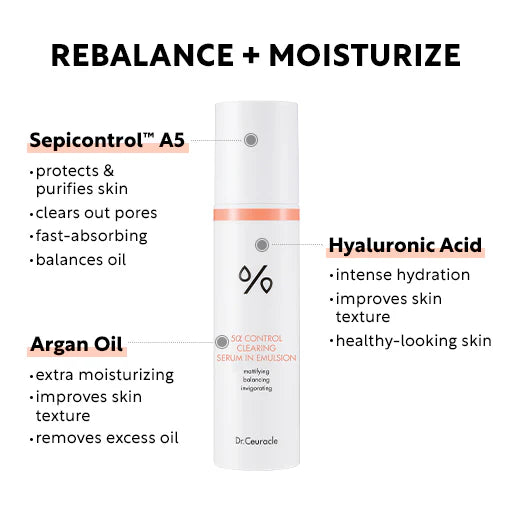 Dr.Ceuracle - 5α Control Clearing Serum in Emulsion 100ml - Makep Stash Pakistan