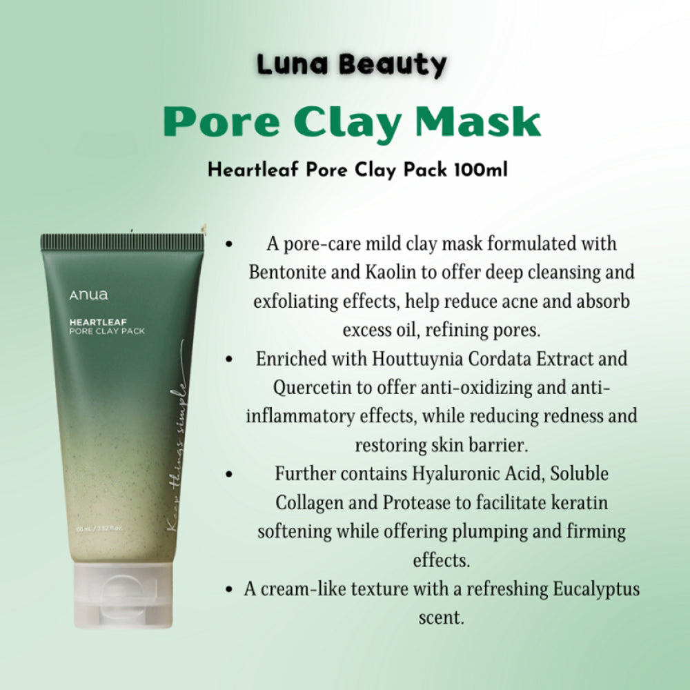 Pore Clay Mask, Deep Cleansing , Korean Clay Mask, Pores , Oil Control Mask - Makeup Stash Pakistan