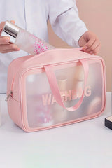Cosmetic Bag, Clear Makeup Bag , Waterproof Toiletry Bag, Transparent Cosmetic Organizer, Travel Makeup Pouch, Travel Organizer, Zipper Cosmetic Bag, Carry on Tiletry Bag , Makeupstashpk