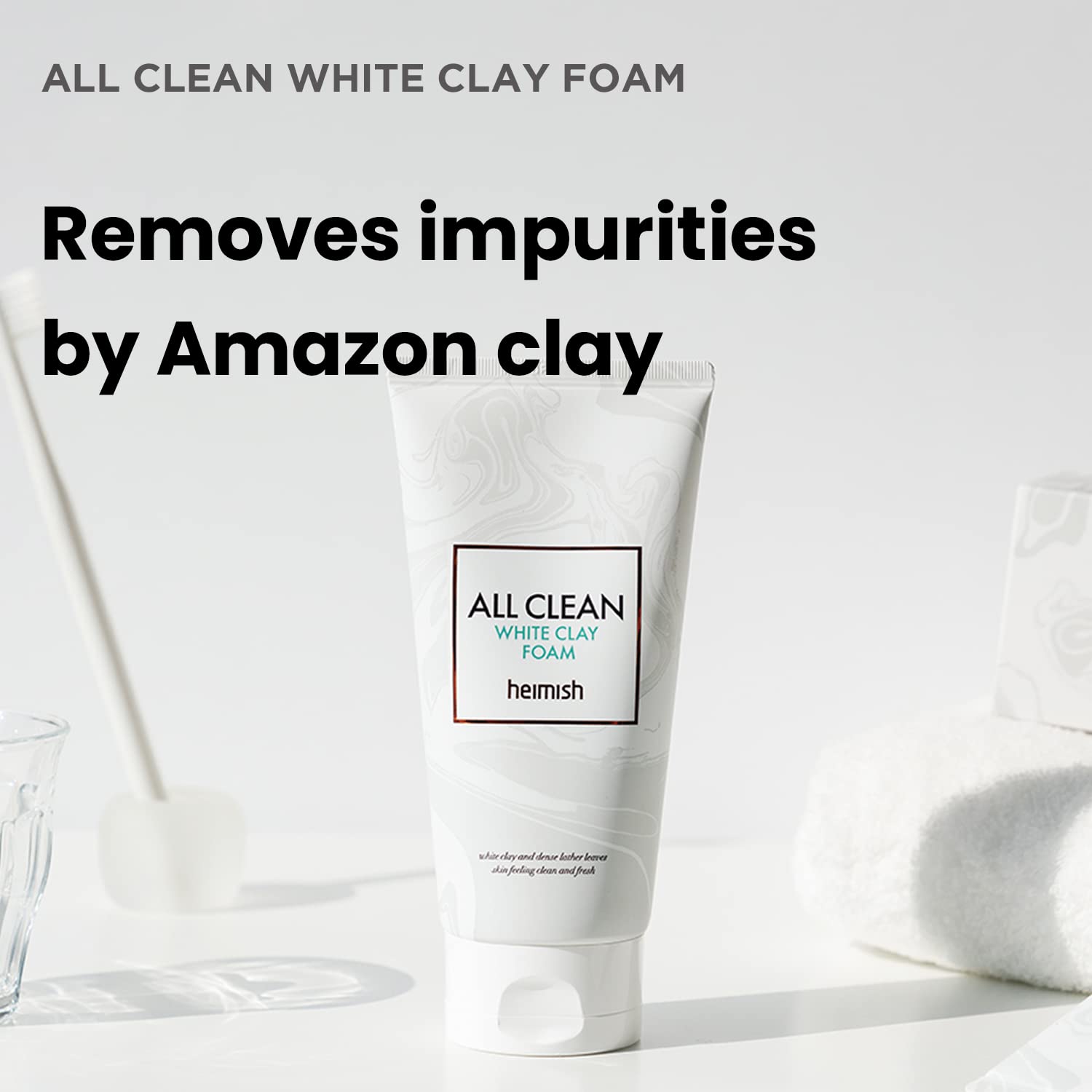 Heimish - All Clean White Clay Foam 150ml - Makeup Stash Pakistan
