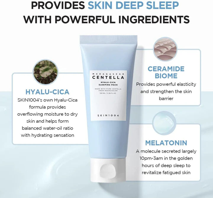 Skin1004 - Madagascar Centella Hyalu-Cica Sleeping Pack 100ml - Makeup Stash Pakistan