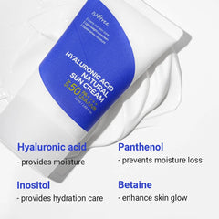 Isntree sunscreen, hyaluronic acid sun cream, korean sunscreen, mineral sunscreen, SPF50 sunscreen, PA++++ sunscreen, hydrating sunscreen, sensitive skin sunscreen, zinc oxide sunscreen, facial sunscreen, daily sunscreen, - Makeup Stash Pakistan