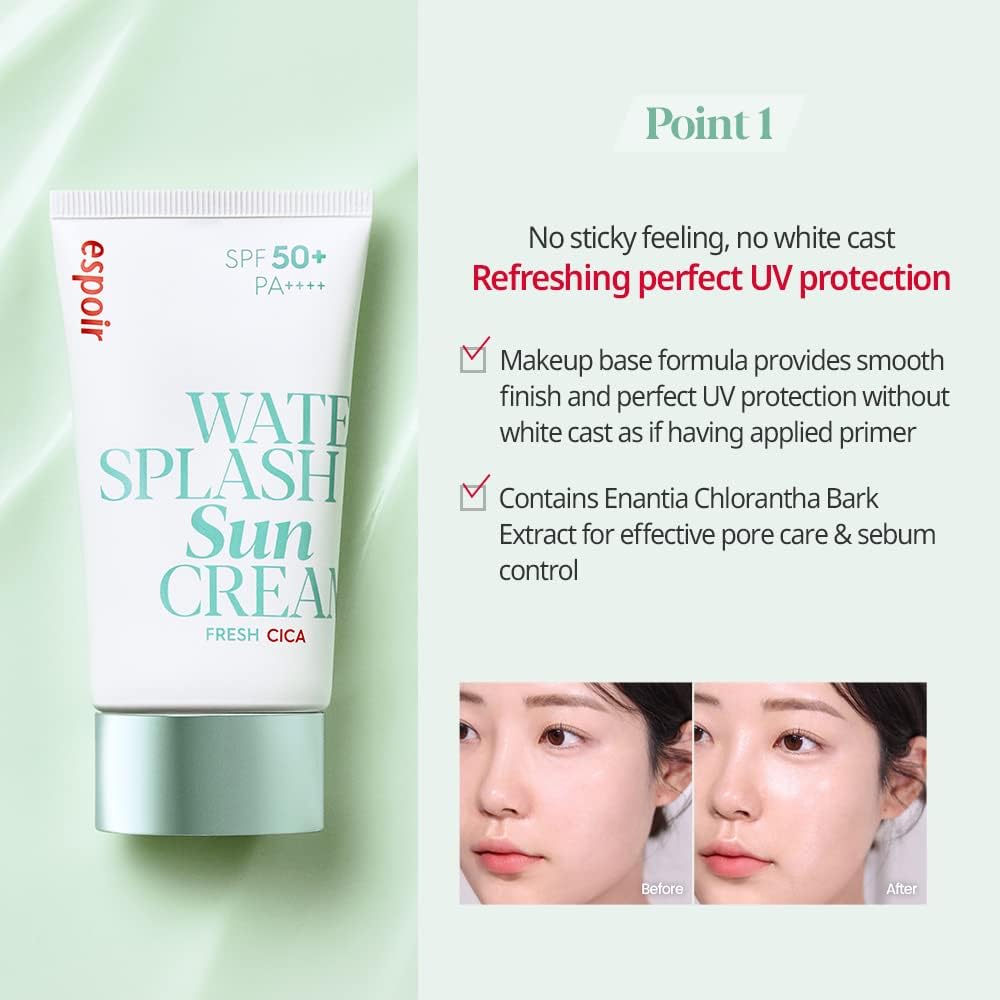 fresh cica sunscreen, korean sunscreen, centella asiatica sunscreen, soothing sunscreen, spf50 sunscreen, sunscreen for sensitive skin, lightweight sunscreen, k-beauty skincare, daily sunscreen - Makeup Stash Pakistan