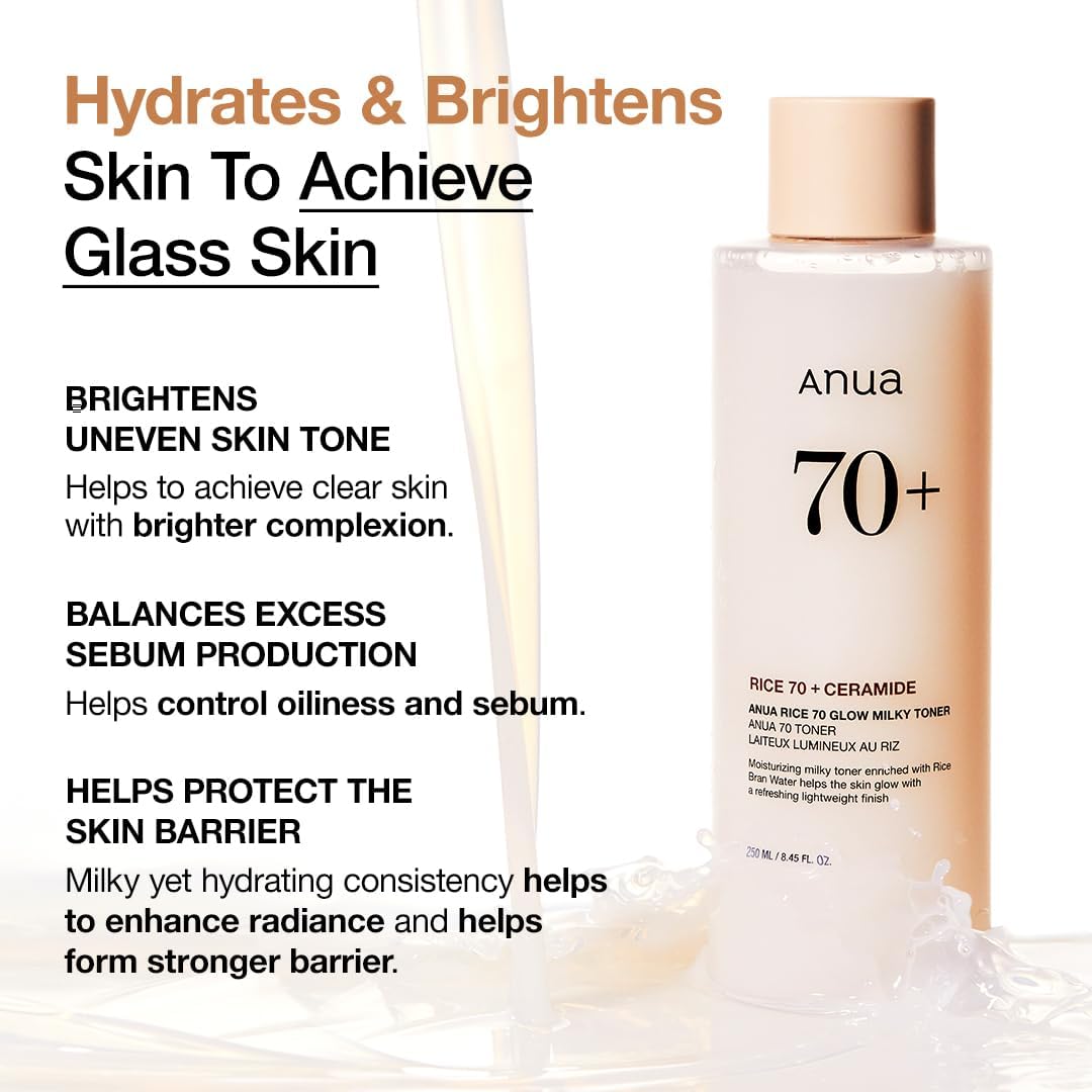 Anua,Toner,Milky Toner,Glass Skin Glow,Hydrating toner,Brightening Toner,Makeupstashpk