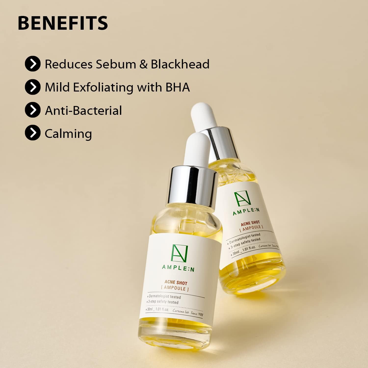 AMPLE:N,Serum,Acne Treatment Serum,korean acne serum,Oil control serum,Makeupstashpk
