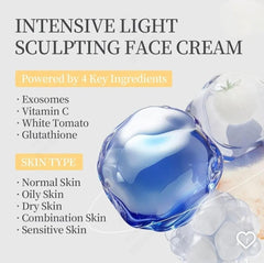 Hexkin Sculpting Cream,Intensive Light ,Sculpting Cream, Face Sculpting Cream, Firming Face Cream,Anti Aging Moisturizer, Hydrating Face Cream, Skin Tightening Cream, Lifted Skin Cream, Collagen Boost Face Cream, Radiance Face Cream, Youthful Skin Moisturizer - Makeupstashpk