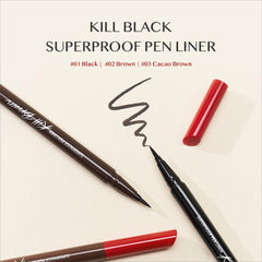 Cacao Brown Eyeliner, Superproof Pen Liner, Waterproof Eyeliner, Korean Eyeliner,Long Lasting Eyeliner, Natural Glam Makeup, Precision Eyeliner, Eye Makeup Korea, Beauty Essentials, Makeup Must Have, - Makeup Stash Pakistan
