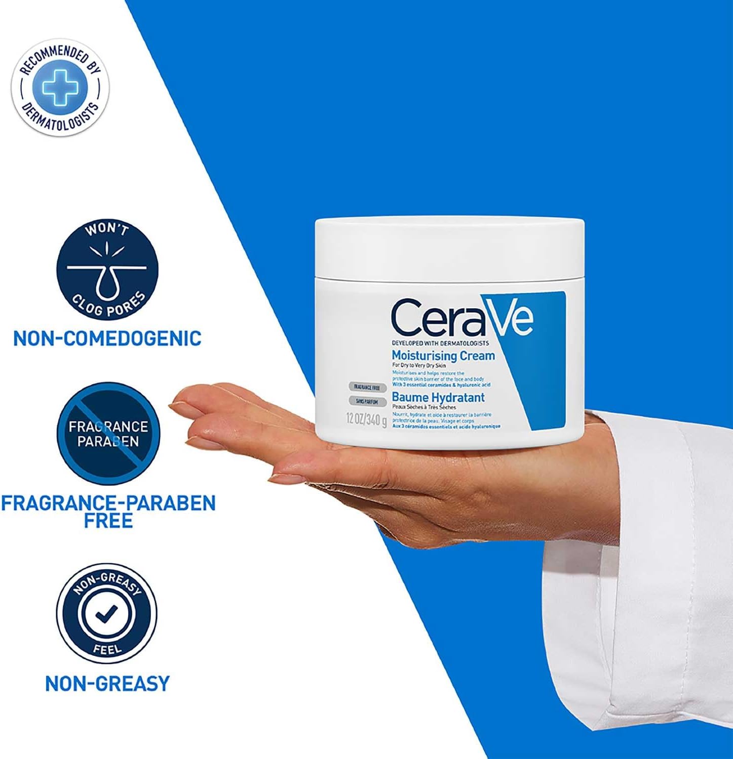 CeraVe,Moisturising Cream,Hydrating Cream,Deep hydration,Hydrating Skin Cream,Makeupstashpk