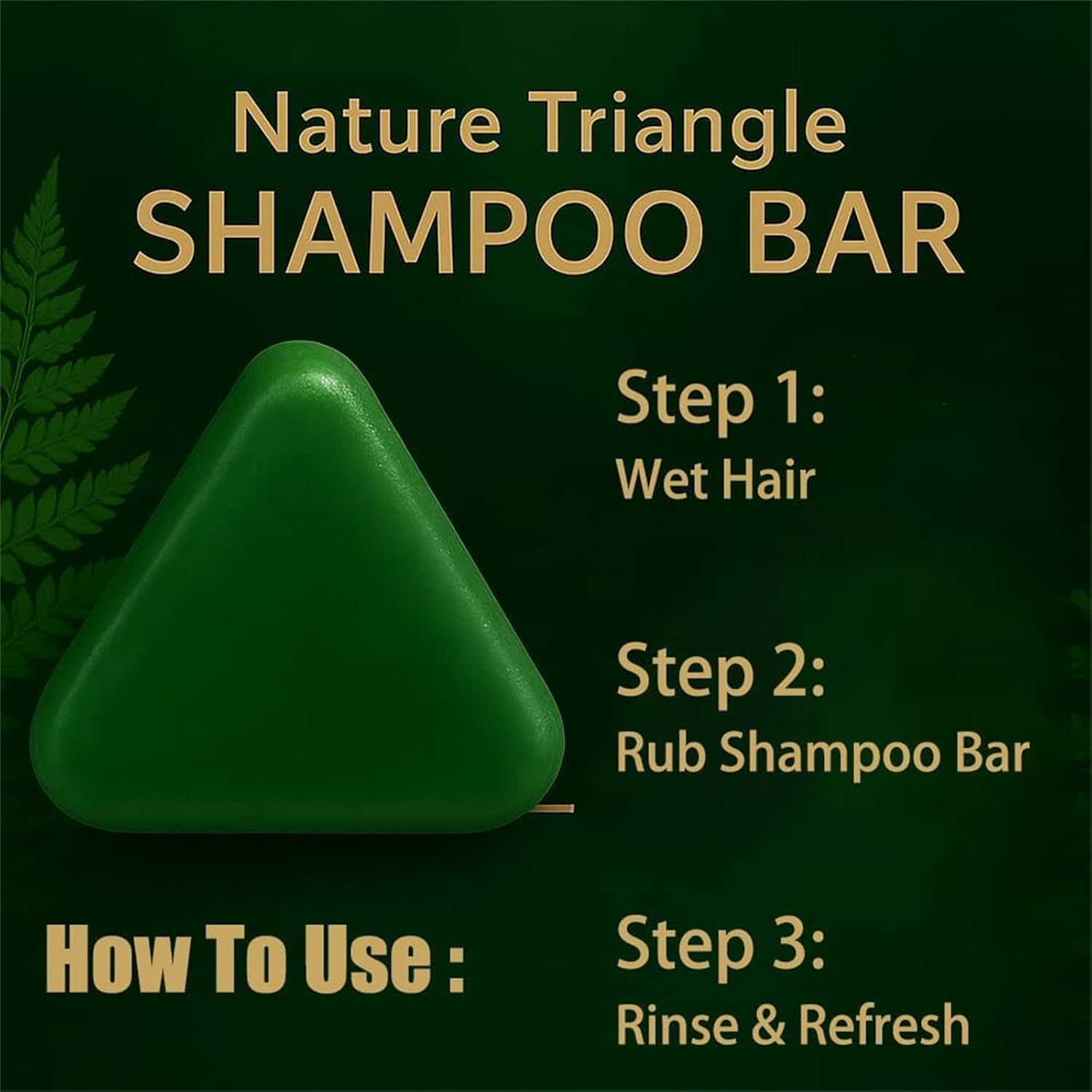 Nature Shampoo Triangle Stone, Nature Shampoo Bar, Triangle Shampoo Bar, Solid Shampoo 50g, Natural Shampoo Bar, Eco Friendly Shampoo, Travel Shampoo Bar, Hair Cleansing Bar, Solid Hair Shampoo, Natural Hair Care, Shampoo Stone - Makeupstashpk