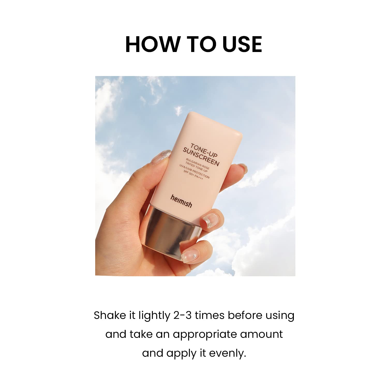 Heimish - Bulgarian Rose Tone-up Sunscreen SPF50+ PA+++ 30ml - Makeup Stash Pakistan