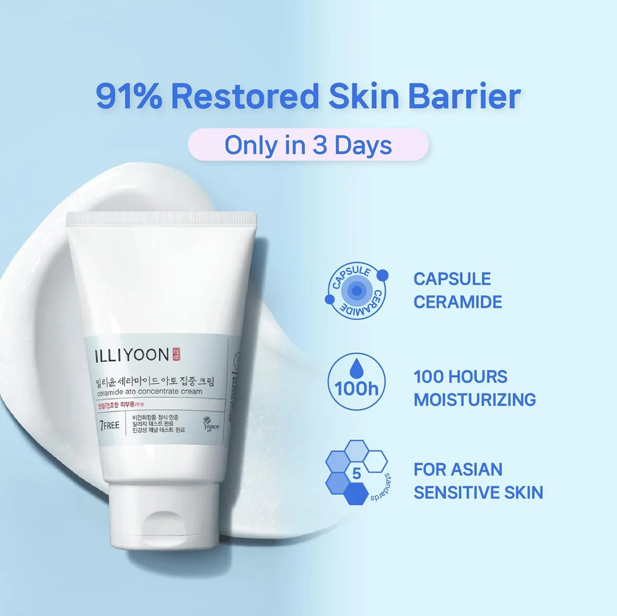 illiyoon cream, ceramide ato cream, korean moisturizer, ceramide cream, skin barrier repair cream, sensitive skin moisturizer, dry skin cream, korean skincare, intensive moisturizing cream, face and body cream, ceramide moisturizer, hydration cream - Makeupstashpk