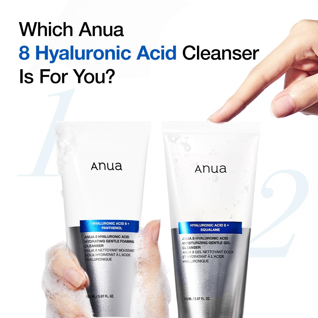 Anua - 8 Hyaluronic Acid Moisturizing Gentle Gel Cleanser 150ml - Makeup Stash Pakistan