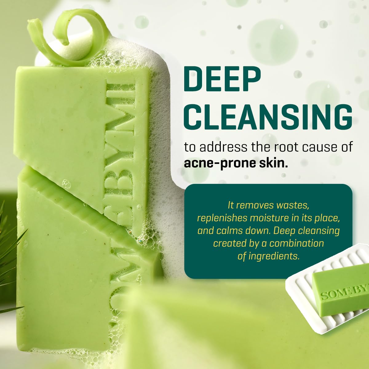 Some By Mi Cleansing Bar, AHA BHA PHA Soap, Korean Acne Soap, Acne Cleansing Bar, Korean Skincare Pakistan, Tea Tree Cleansing Soap, Oily Skin Soap, Acne Prone Skin Care, -Makeup Stash Pakistan