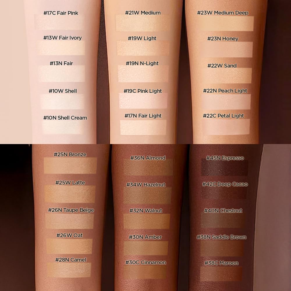 Jung Saem Mool foundation,skin nuder cushion SPF50,Korean cushion foundation,long wear cushion makeup,cushion foundation,shade 21 medium cushion,lightweight foundation cushion,natural glow cushion makeup, K-beauty,buildable coverage cushion,hydrating cushion foundation - Makeupstashpk