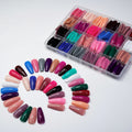 Colorful , Acrylic Fake Nails  , daily wear , DIY Nail Art , Makeupstashpk