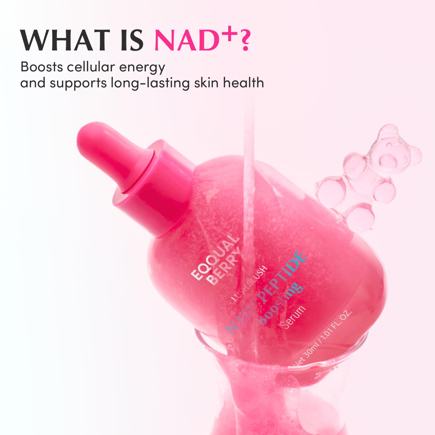 Eqqualberry serum, NAD+ serum, peptide serum, anti aging serum, brightening face serum, firming serum, glow boosting serum, Korean skincare serum, elasticity improving serum,Makeupstashpk