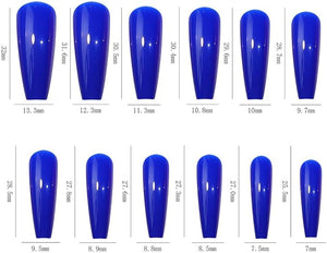 576 Pcs Colorful Fake Nails Set Acrylic Nails Stick on Women'S Nails,False Nails for Nail Art DIY.(24 Colors) - Makeup Stash Pakistan