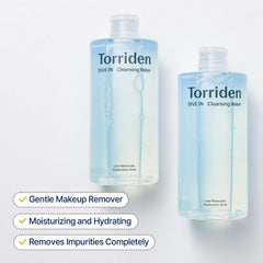 Torriden,Cleansing Water, Micellar Water Korea, Hyaluronic Acid Cleanser, Makeup Remover Water, Torriden DIVE IN Cleansing Water, Korean Skincare Cleanser, Gentle Makeup Remover - Makeupstashpk