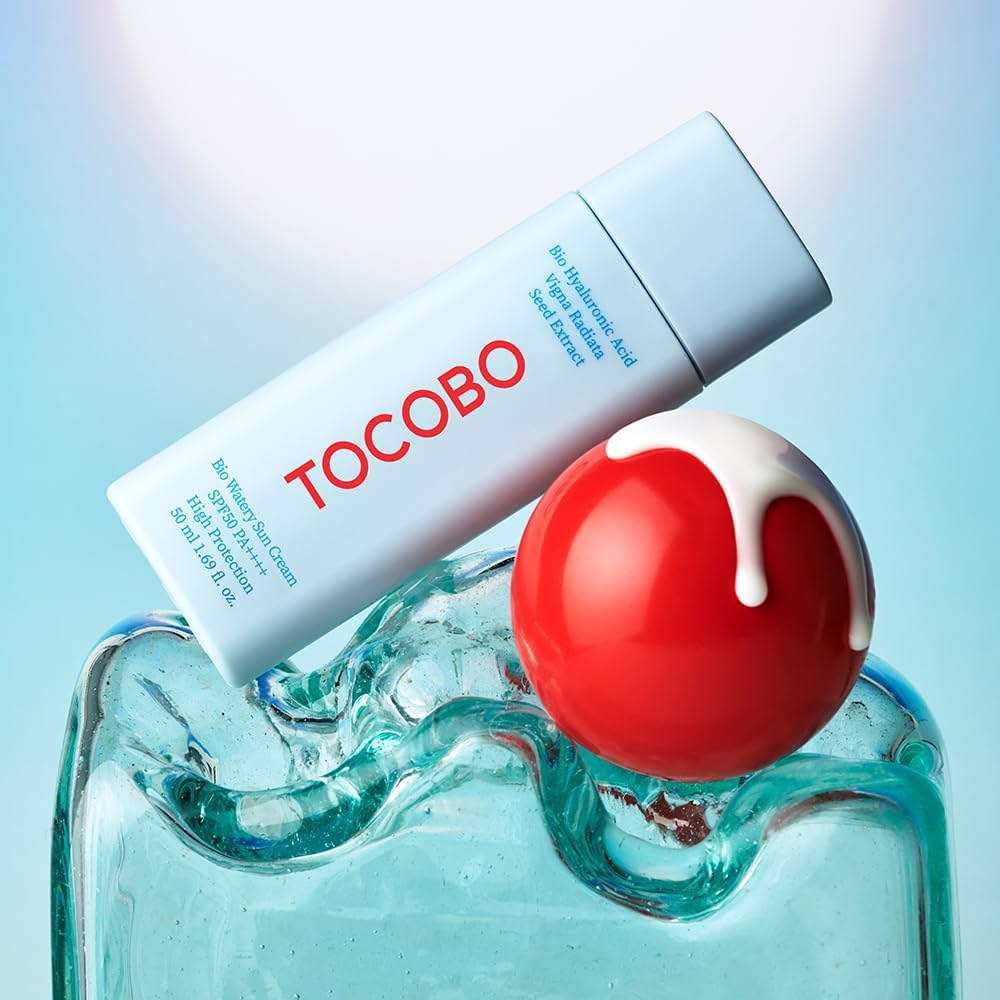 TOCOBO sunscreen, Bio Watery Sun Cream, SPF50+ sunscreen, PA++++ sunscreen, Korean skincare sunscreen, lightweight face sunscreen, hydrating sun cream, non greasy SPF, no white cast sunscreen,Makeupstashpk
