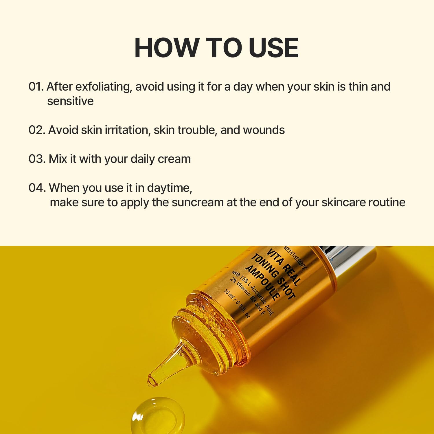 Vita Toning Ampoule, Brightening Serum Korean, Vitamin c Ampoule, Glow Serum, Pigmentation Serum, Niacinamide Serum, Korean Skincare Ampoule,-Makeup Stash Pakistan