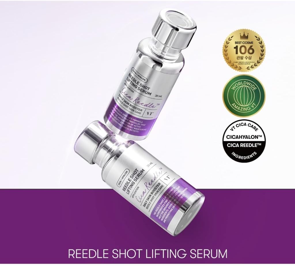 VT Lifting Serum, Reedle Shot Serum, Korean Anti Aging Serum, Firming Serum, Skin Elasticity Serum, Korean Skincare Pakistan, Peptide Serum, VT Cosmetics Pakistan, Wrinkle Care Serum, Hydrating Firming Serum, Korean Beauty Products, Lifting Face Serum