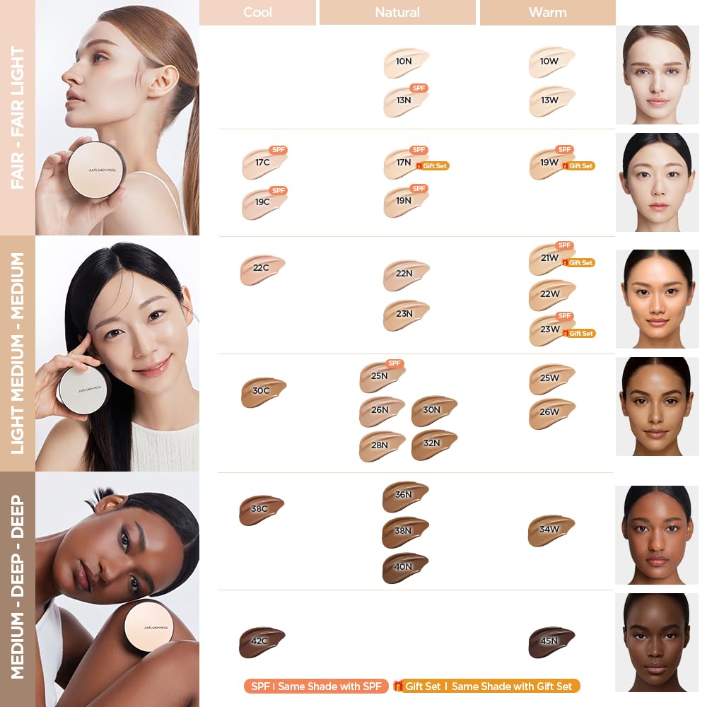 Jung Saem Mool foundation,skin nuder cushion SPF50,Korean cushion foundation,long wear cushion makeup,cushion foundation,shade 21 medium cushion,lightweight foundation cushion,natural glow cushion makeup, K-beauty,buildable coverage cushion,hydrating cushion foundation - Makeupstashpk