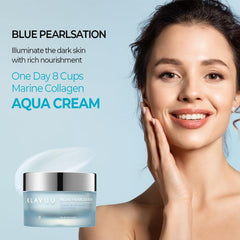 Klavuu - Blue Pearsation One Day Cups Marine Collagen Aqua Cream 50ml-Makeup Stash Pakistan